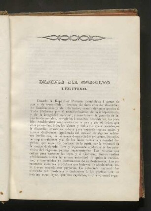 Defensa del gobierno legitimo