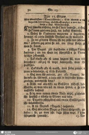 Ten 13. Staw