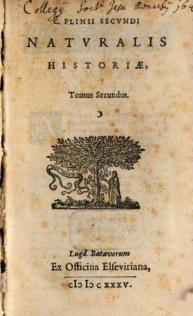 C. Plinii Secundi Historiae Naturalis Libri XXXVII, 2