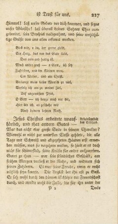 E. Arbeitsamkeit des Erlösers.