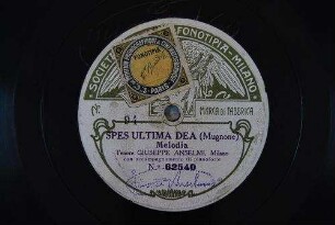 Spes ultima dea : Melodia / (Mugnone)