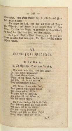 VI. Vermischte Gedichte