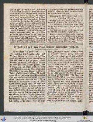 Erzählungen von Begebenheiten vermischten Innhalts.