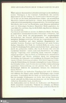Die Geographischen Voraussetzungen
