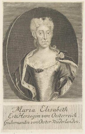 Bildnis der Maria Elisabeth, Erzherzogin von Österreich