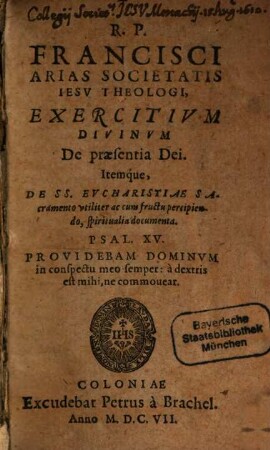 Exercitium divinum de praesentia Dei