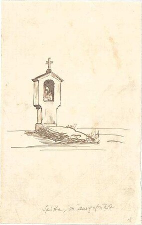 Hildebrand, Adolf von; Berlin - Schöneberg, Alter Friedhof der 12 Apostel Gemeinde; Grabstele Philipp Spitta - Perspektive