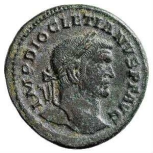 Münze, Follis, 296 - 297 n. Chr.
