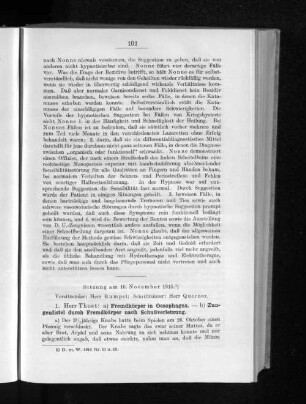 Sitzung am 16. November 1915.