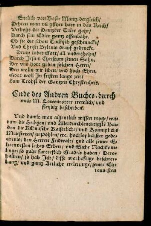 Ende des Andren Buches ...