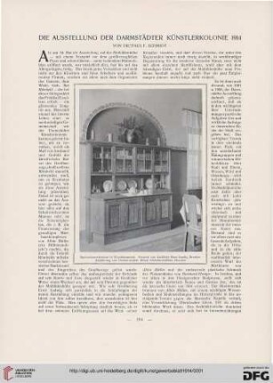 Die Ausstellung der Darmstädter Künstlerkolonie 1914