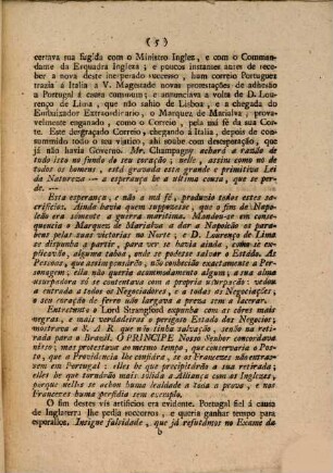 Exame da segunda conta a respeito dos negocios de Portugal, dada por Mr. Champagny, Ministro dos Negocios Estrangeiros ao Imperador e Rei a 2 de Janeiro de 1808
