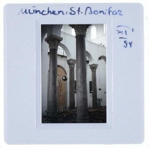 München, Abtei St. Bonifaz : Innenansicht Abteikirche
