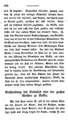 Beschreibung des Beitullah oder der großen Moschee zu Mekka.