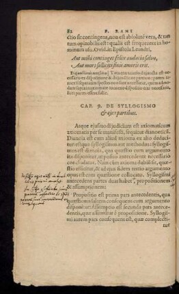Cap. 9. De Syllogismo et eius partibus.