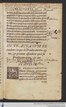 Tractatus Secundus
