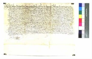 Propst Johann Christoph von Westerstetten verleiht Hans Michel ein Erblehen zu Bühlertann
