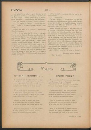 Poesías : Et maintenant... [et] Livre prèté [et] de mi mundo interior
