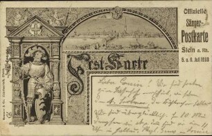 Offizielle Sänger-Postkarte