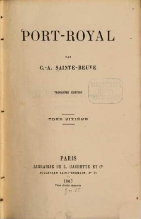 Port-Royal, 6