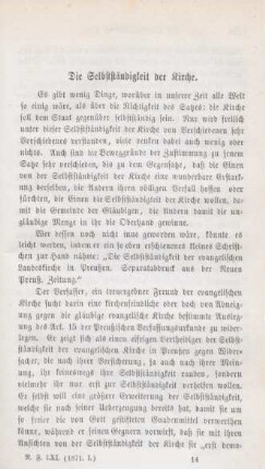 197-204 Die Selbstständigkeit der Kirche