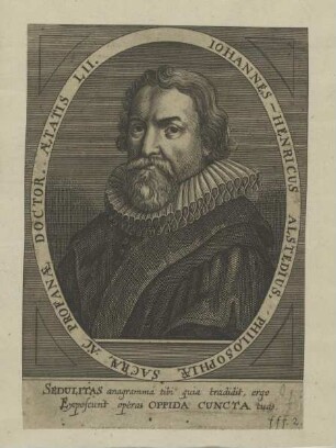 Bildnis des Iohannes-Henricus Alstedius