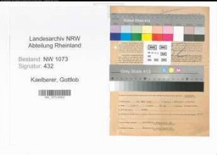 Entnazifizierung Gottlob Kaelberer , geb. 18.05.1904 (Dentist)
