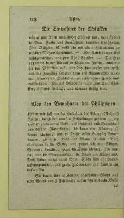 Die Einwohner der Molukken