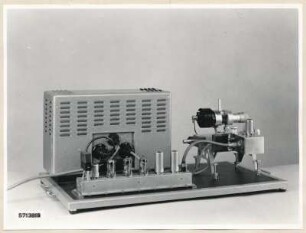Rauschmessplatz RMP/V1, Gesamtansicht des Messplatzes von hinten, Foto 1957