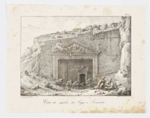 Entrée du sépulcre des juges à Jerusalem