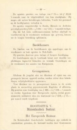 Hoofdstuk V. Binnenlandsch bestuur
