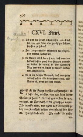 506-540, CXVI. Brief. - CXVIII. Brief.