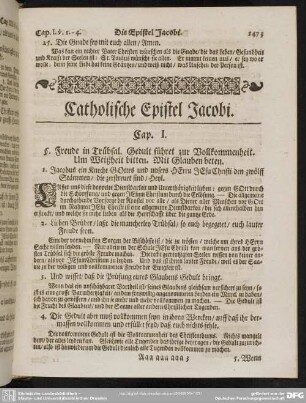Catholische Epistel Jacobi