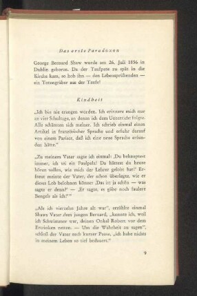 Das erste Paradoxon