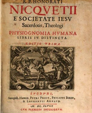 Honorati Nicquetii physiognomia humana : libris quatuor distincta