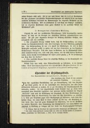 Charakter der Erziehungsstrafe