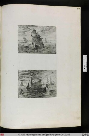 Segelschiffe auf offenem Meer
