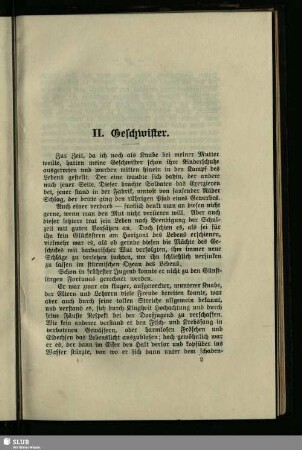 II. Geschwister