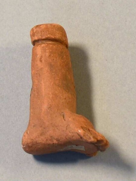 Leg of a clay figure