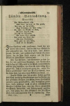 Fünfte Betrachtung.