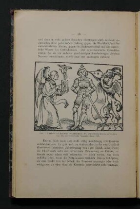 Abb. 1. Titelbild zu Erasmus' Handbüchlein des christlichen Ritters, gezeichnet von Urs Graf. Deutsche Ausgabe , Basel 1520.