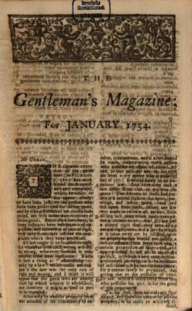 The gentleman's magazine. 24, 24. 1754