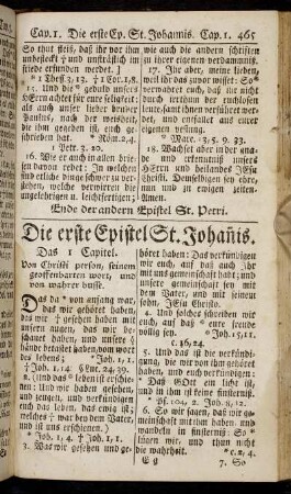 Die erste Epistel St.Johanis. - Die dritte Epistel St.Johanis.