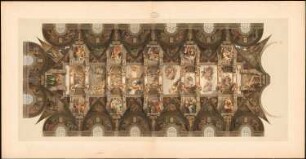 Decke der Sixtinischen Kapelle, Vatikan, Rom: Deckenansicht der Sixtinischen Kapelle