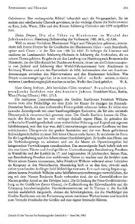 Dreyer, Heinz :: Die alte Fähre zu Blankenese im Wandel der Jahrhunderte : Hamburg-Blankenese, Selbstverlag des Verfassers, 1980
