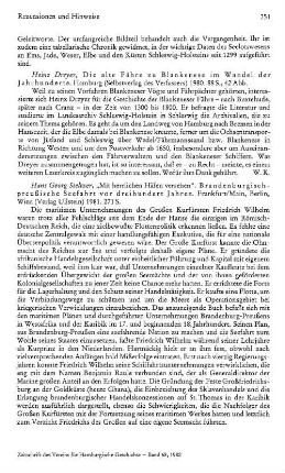 Dreyer, Heinz :: Die alte Fähre zu Blankenese im Wandel der Jahrhunderte : Hamburg-Blankenese, Selbstverlag des Verfassers, 1980