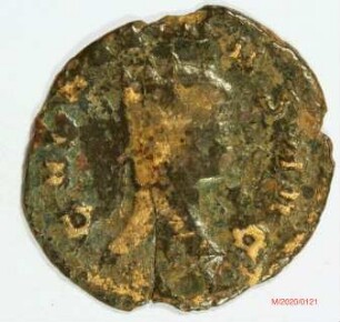 Römische Münze, Nominal Antoninian, Prägeherr Gallienus, Prägeort Rom, Original