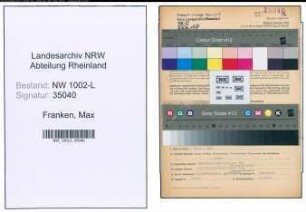 Entnazifizierung Max Franken , geb. 27.04.1901 (Steuerberater)