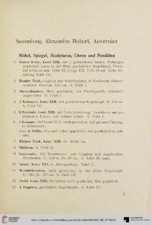 Sammlung Alexandre Robert, Auvernier (Nr. 1-329)