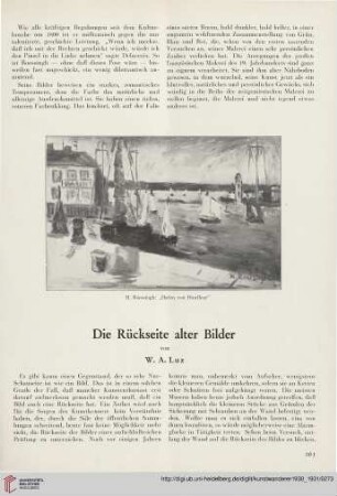 12/13: Die Rückseite alter Bilder